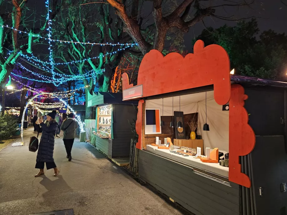 Marché de Noël sur le campus universitaire