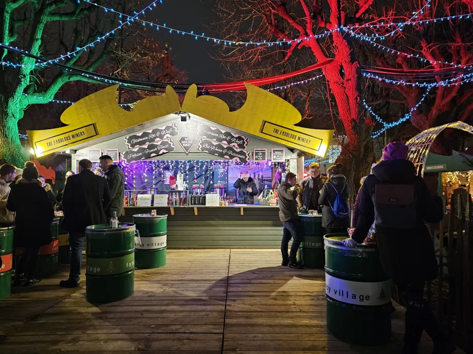 Marché de Noël sur le campus universitaire