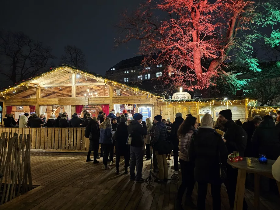 Marché de Noël sur le campus universitaire