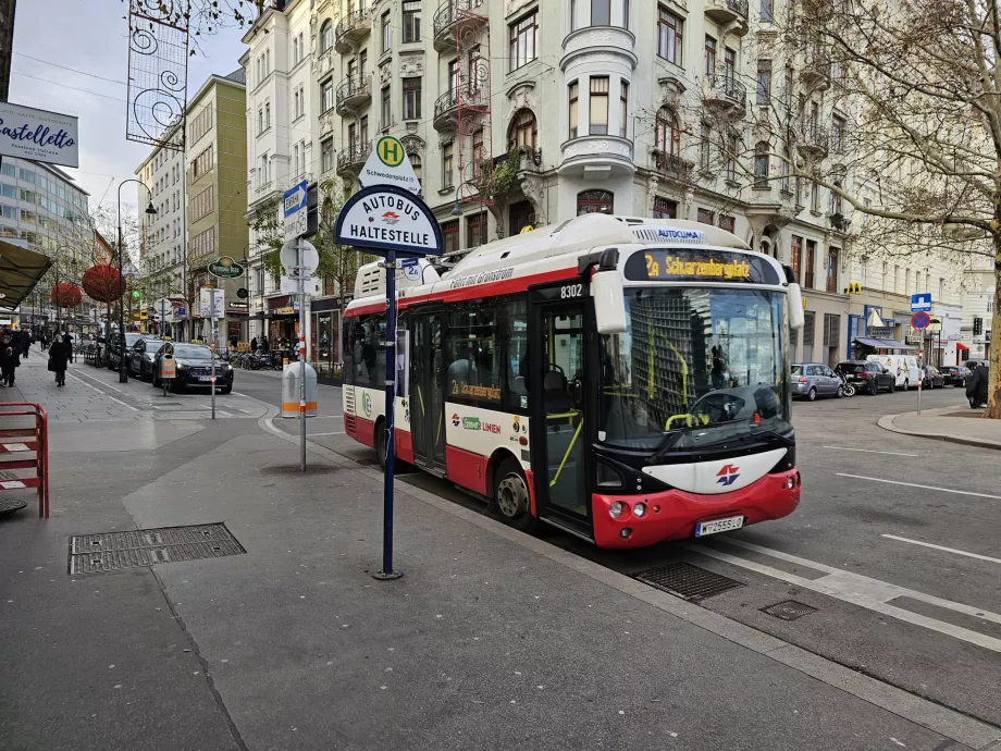 Arrêt de bus à Vienne