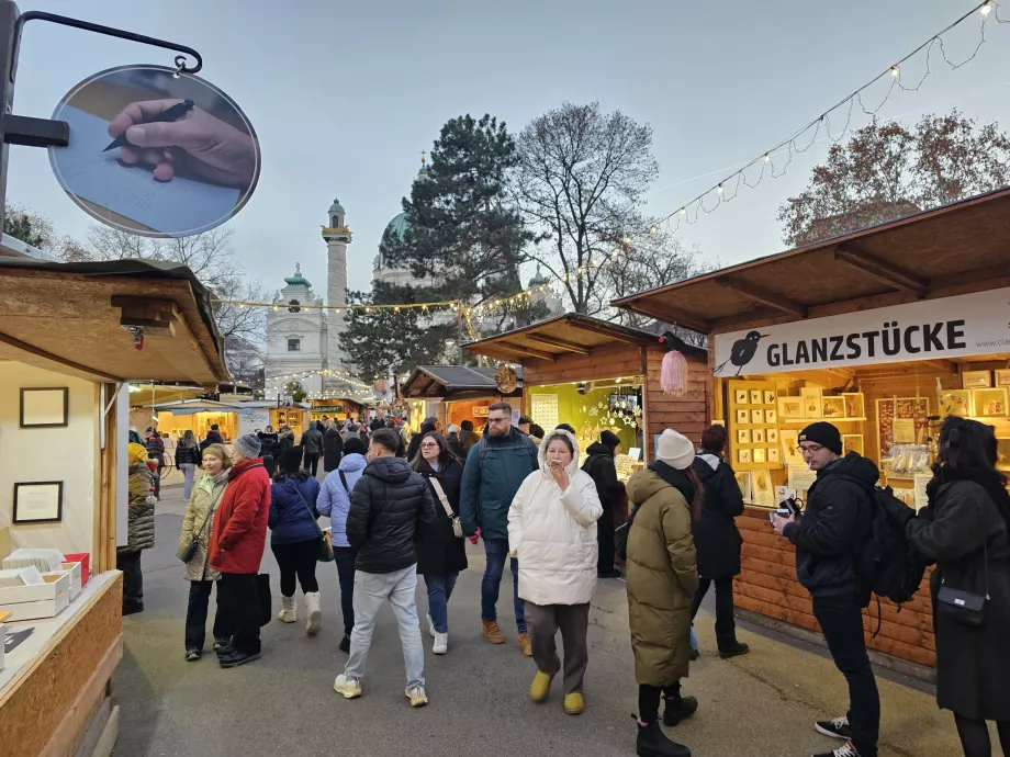 Marchés devant la Karlskirche