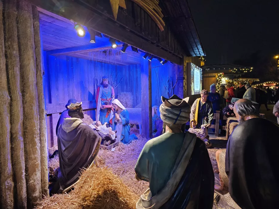 Marché de Noël devant l'hôtel de ville