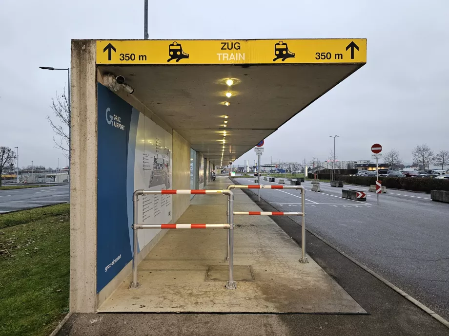 Passerelle vers la gare