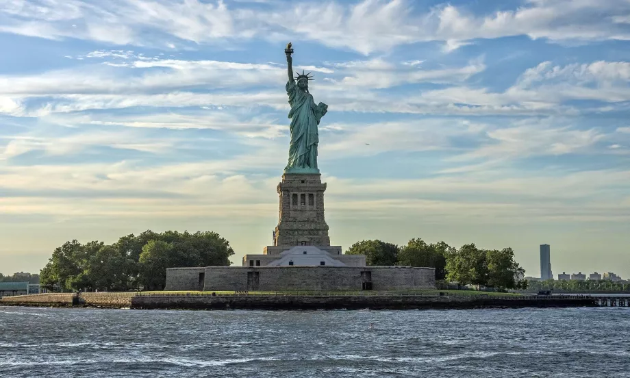 Vue de la Statue de la Liberté depuis le ferry de Staten Island