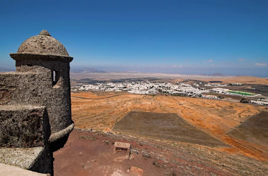 Vue de Teguise depuis le château