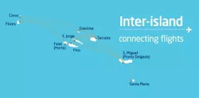Carte des itinéraires dans les Açores