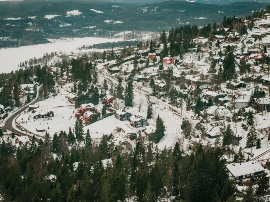 Paysage nordique à la périphérie d'Oslo