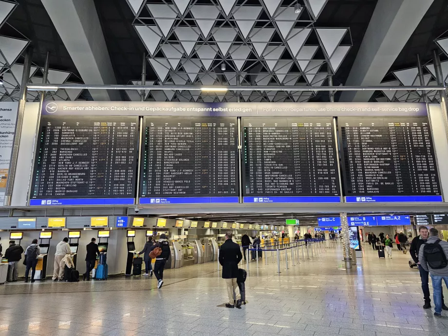 Départ de l'aéroport de Francfort