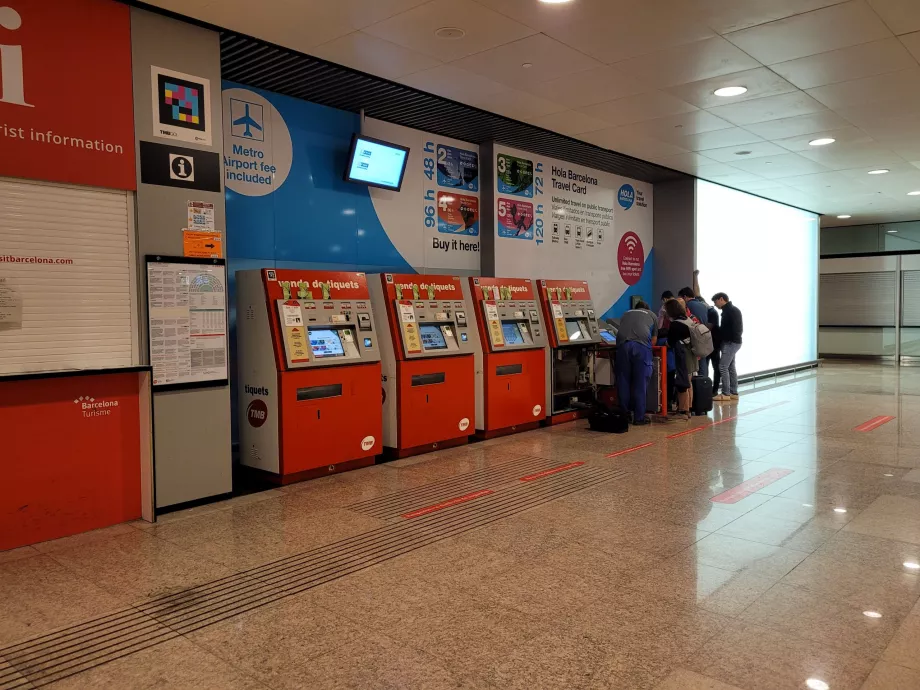 Ticket machines at the metro entrance