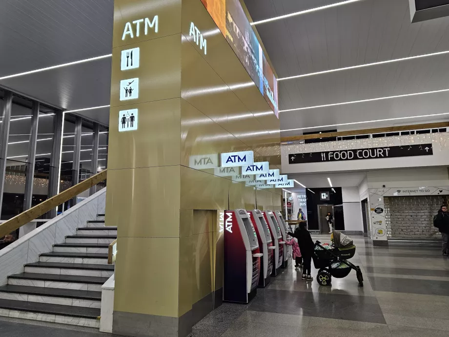 Distributeurs de billets des banques actuelles, terminal 1