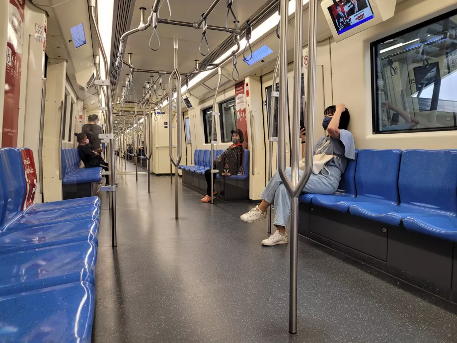 Intérieur du métro