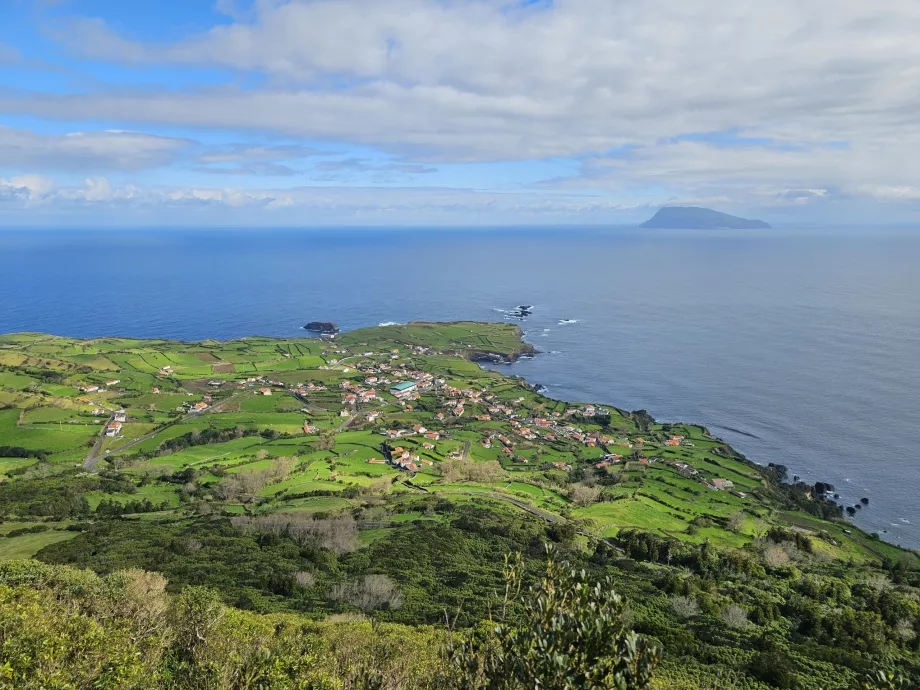 Vue du village de Ponta Delgada