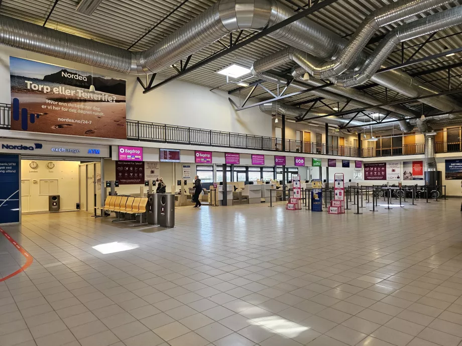 Hall d'enregistrement de l'aéroport de Torp