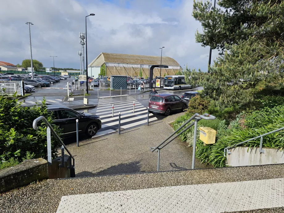 Le chemin vers l'arrêt de bus