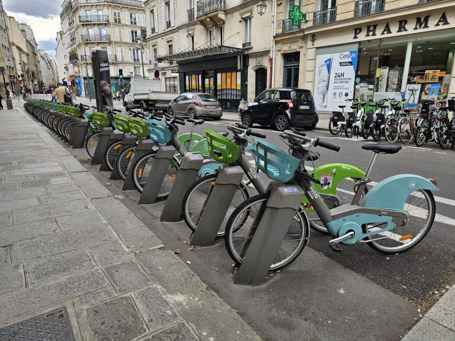 Supports pour vélos en libre-service