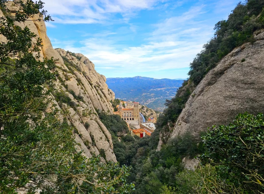 Vue du monastère de Montserrat