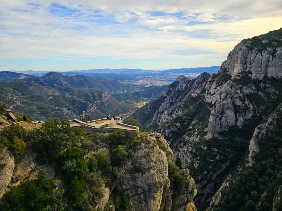 Vue du monastère de Montserrat