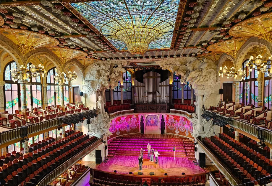 Palau de la Música Catalana, intérieur