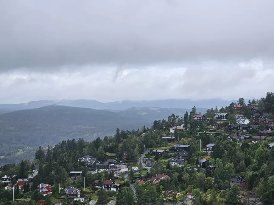 Vue du tremplin de ski de Holemnollen