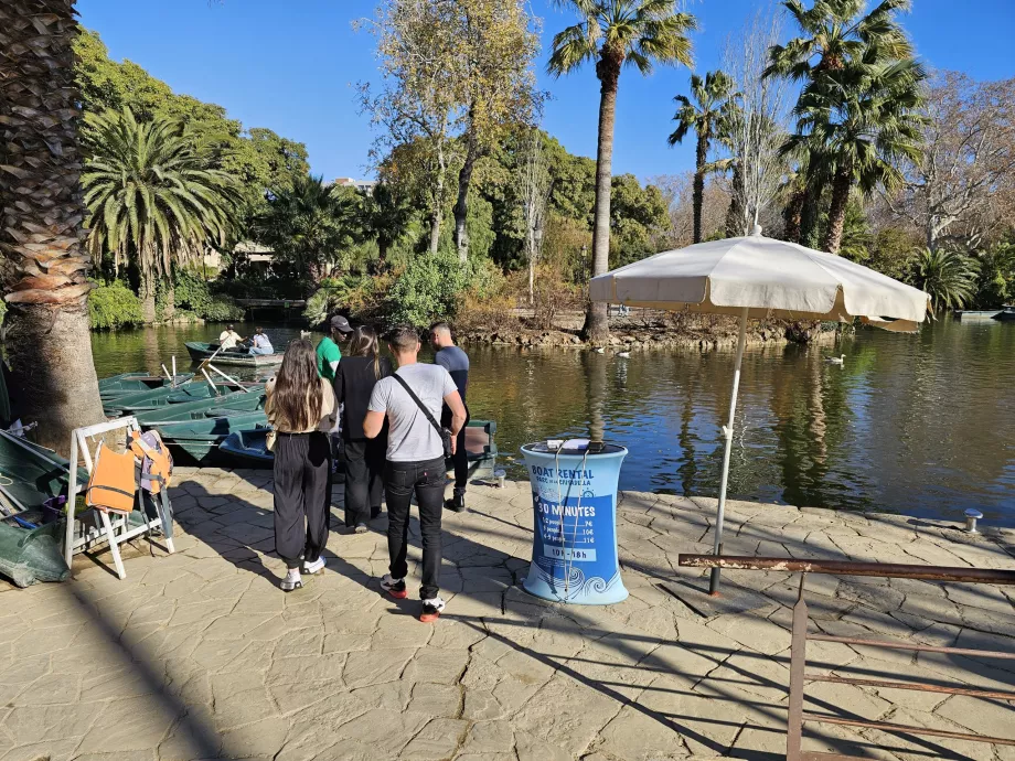 Location de bateaux, Parc de la Ciutadella