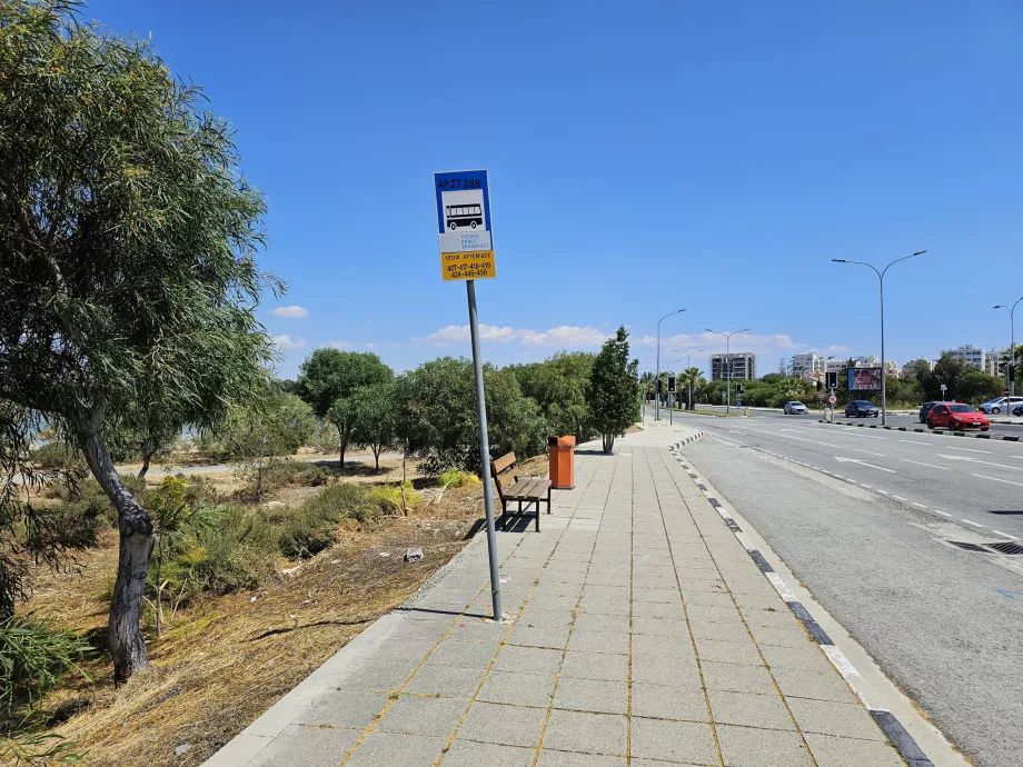 Arrêt de bus à Chypre