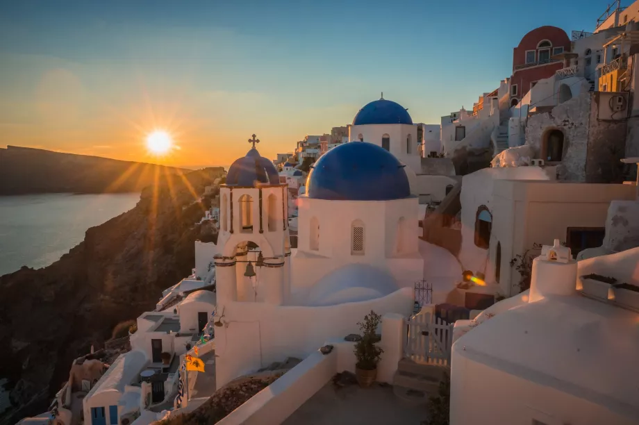 Coucher de soleil à Oia