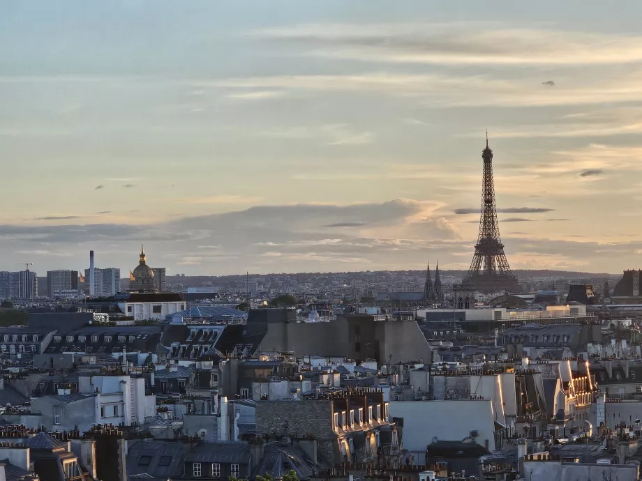 Vue de la Tour Eiffel depuis le Centre Pompidou