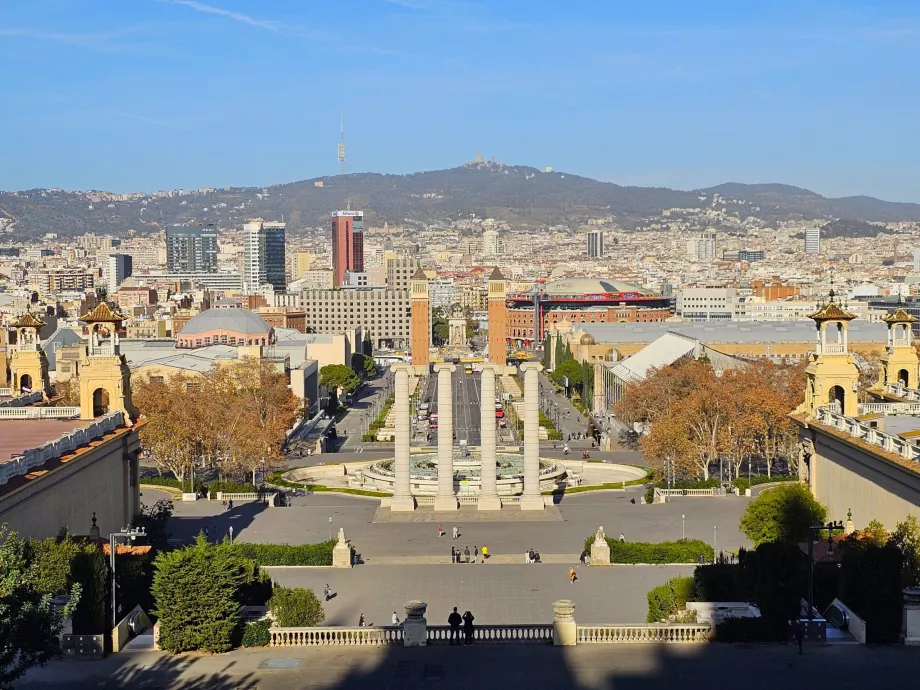 Vue du Palau Nacional