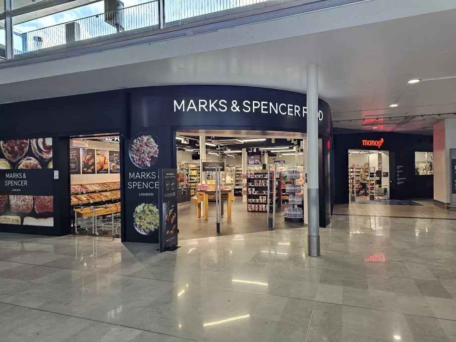 Supermarché, zone publique, Terminal 2F (arrivées)