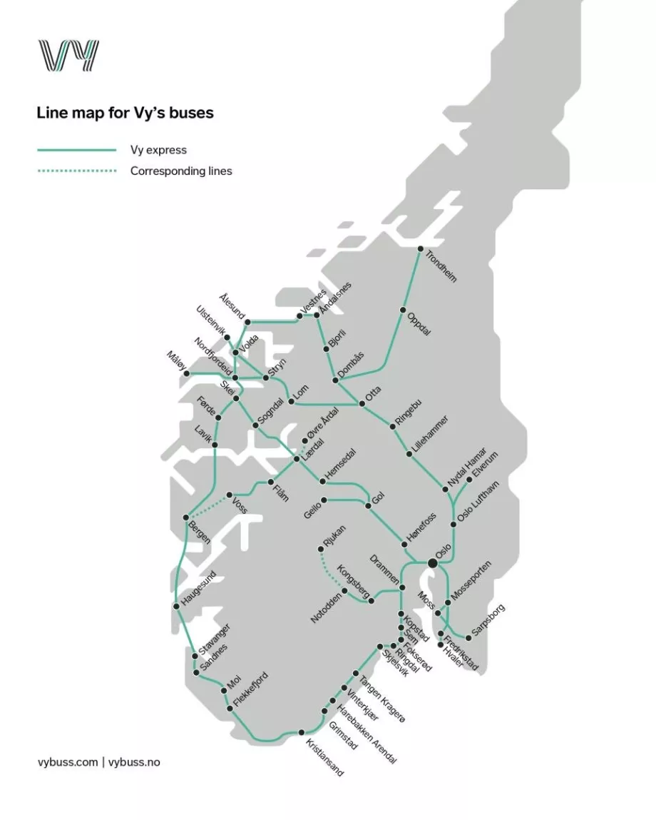 Réseau de lignes Vybuss