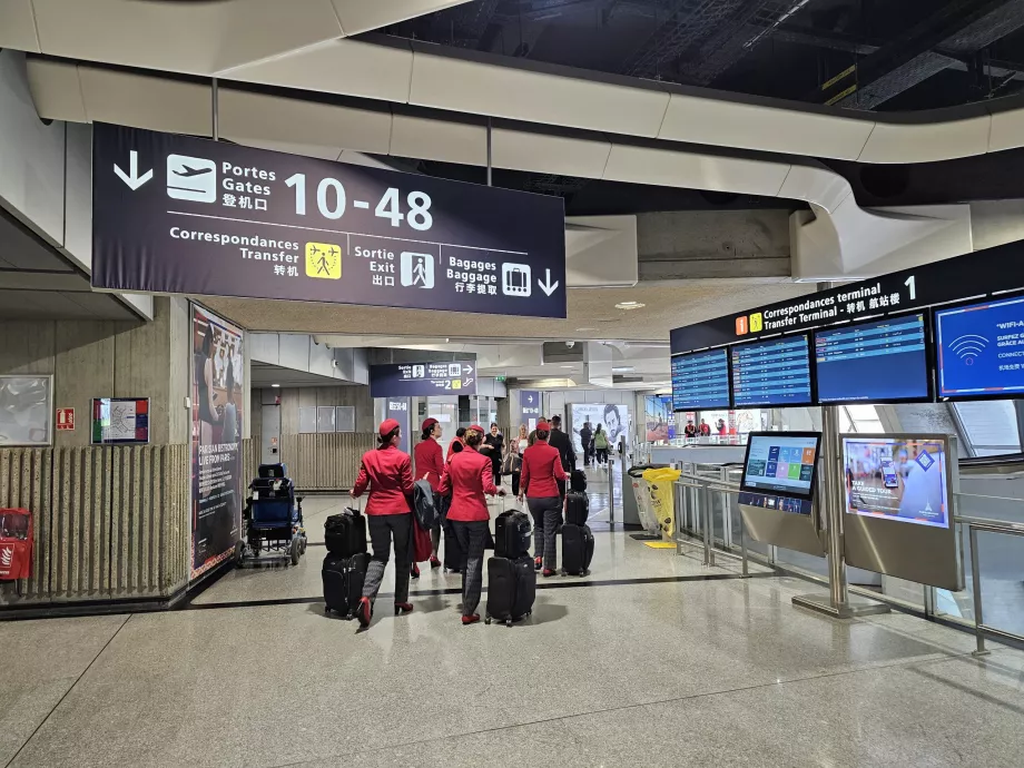 Changement au terminal 1