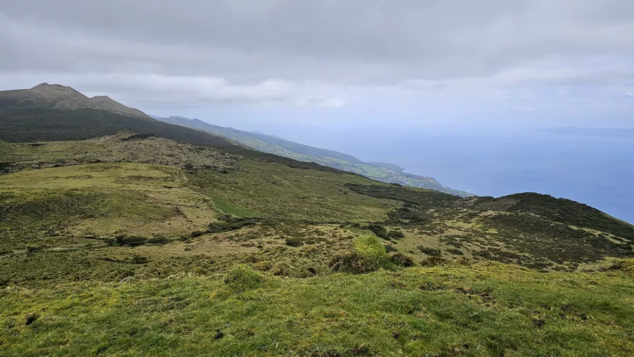 Vue de la côte sud de l'île