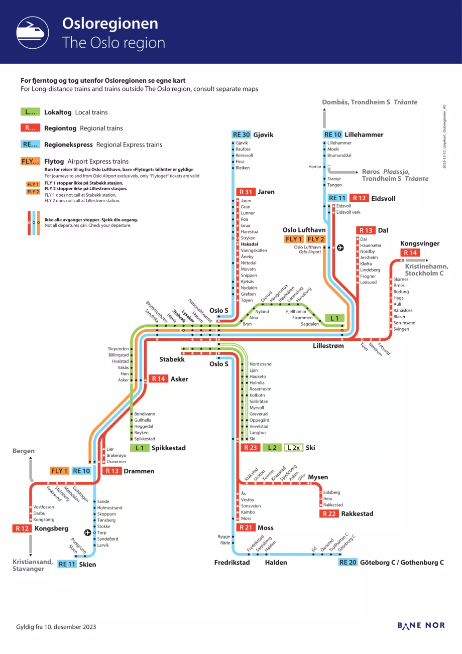 Trains d'Oslo