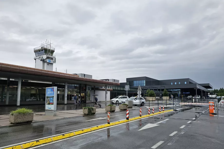 Vue générale de l'aéroport de Ljubljana