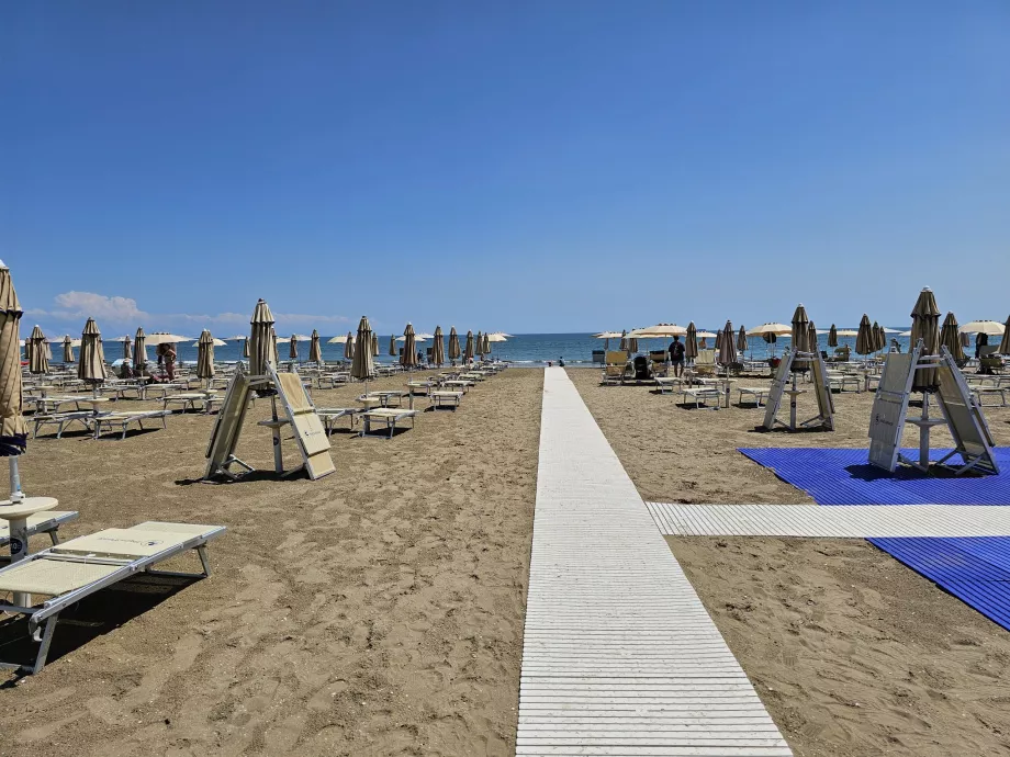 Plage payante sur le Lido di Venezia