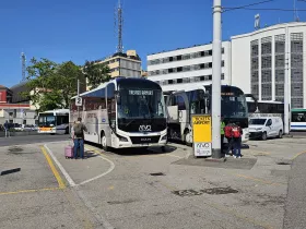 Arrêt ATVO en direction de l'aéroport, Piazzale Roma