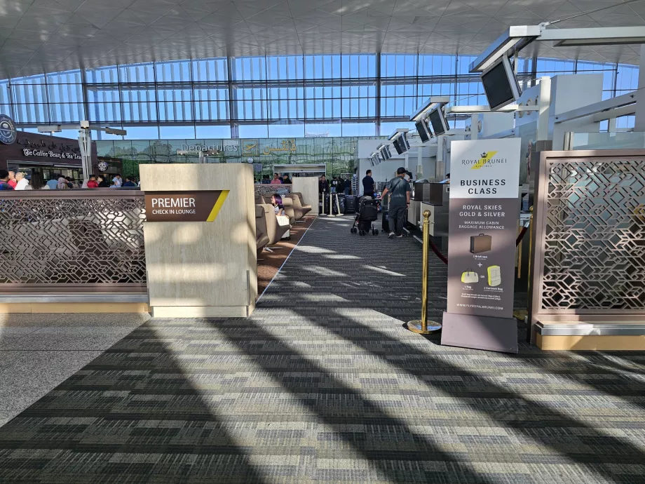 Enregistrement à l'aéroport, Royal Brunei