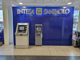 Distributeur automatique de billets, aéroport de Bologne