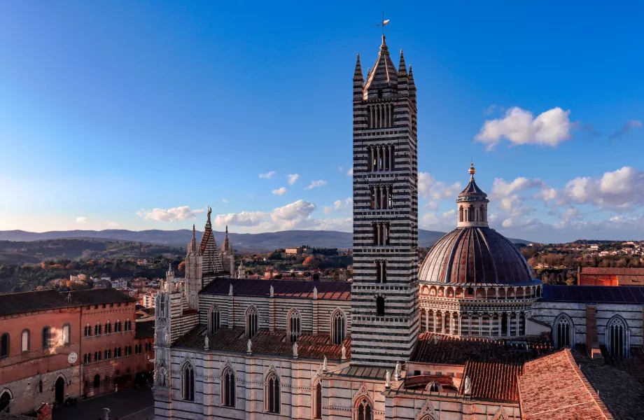 Cathédrale de Sienne depuis le point de vue