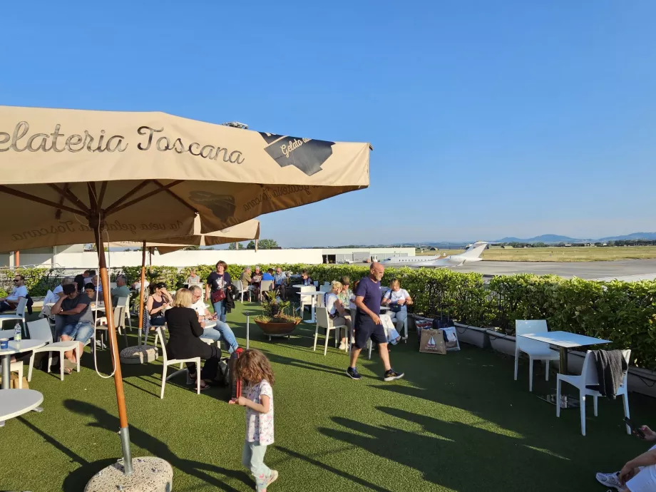 Outdoor restaurant, Rimini Airport