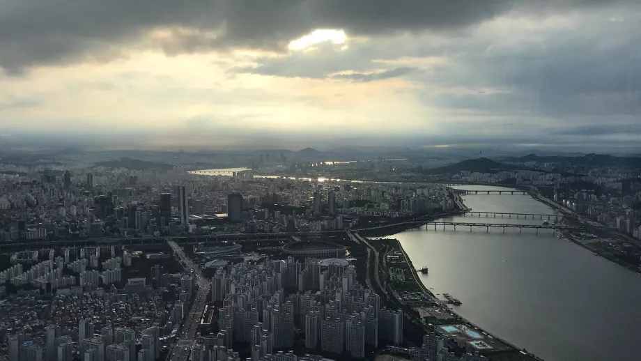 Vue de la tour Lotte World