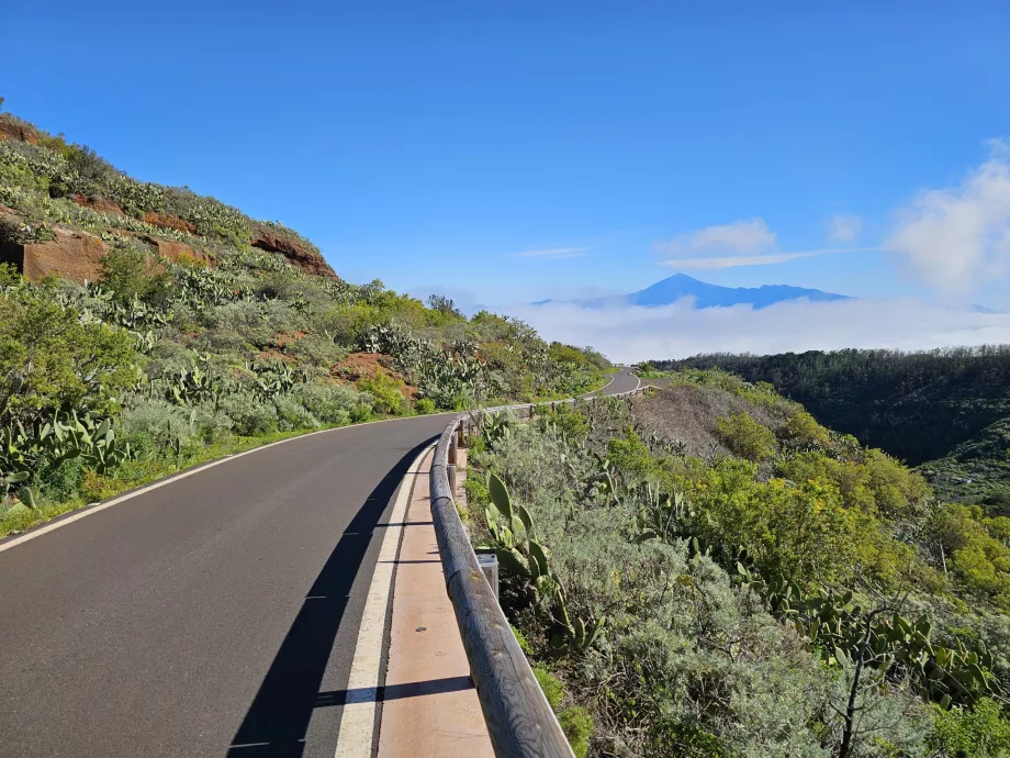 Route vers Mirador de Abrante