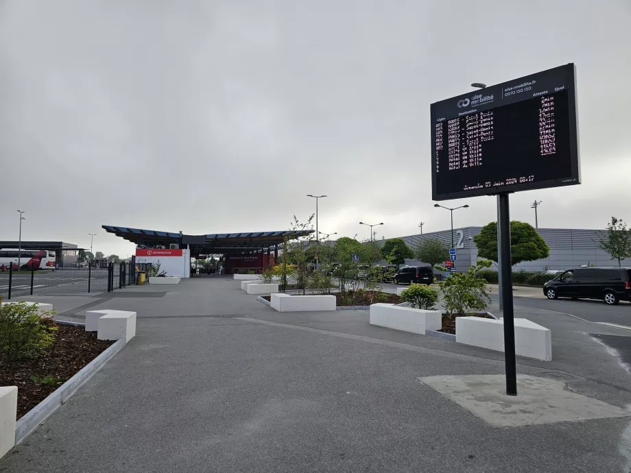 Gare routière entre les terminaux