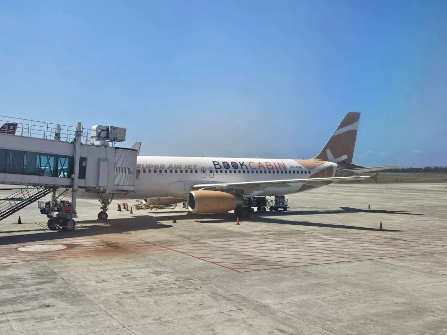 Super Air Jet, Airbus A320 à l'aéroport de Yogyakarta YIA