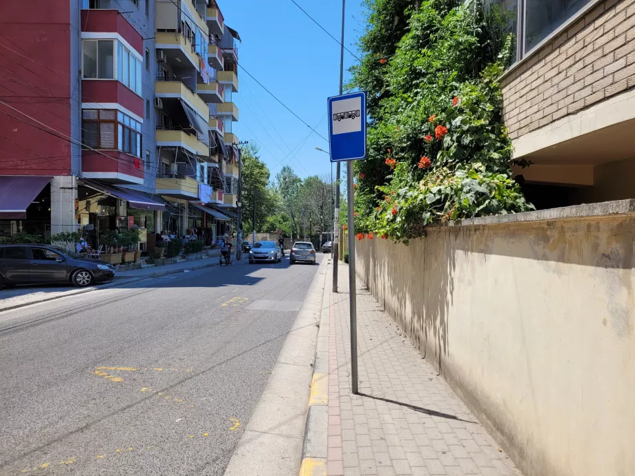 Marquage des arrêts de bus