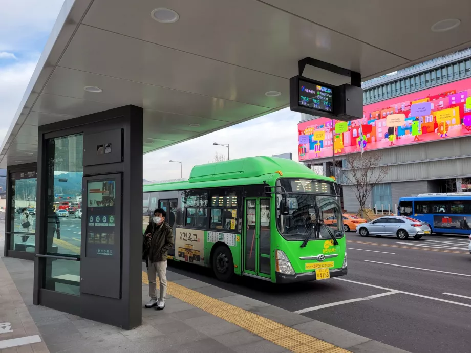 Arrêt de bus, Séoul