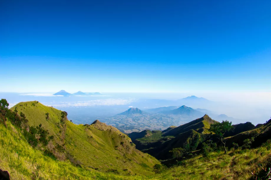 Vues pendant l'ascension du mont Merbabu