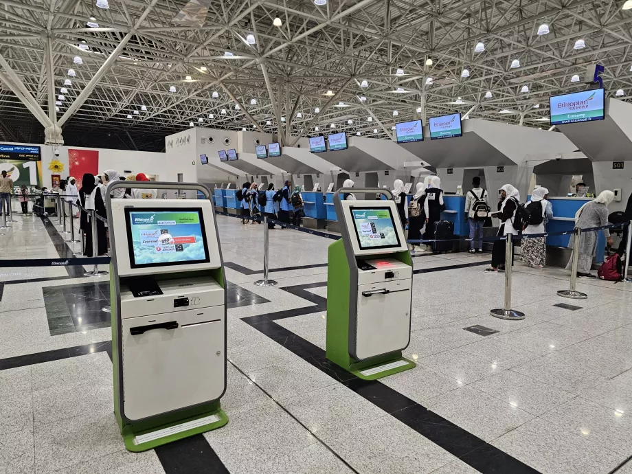 Enregistrement à l'aéroport