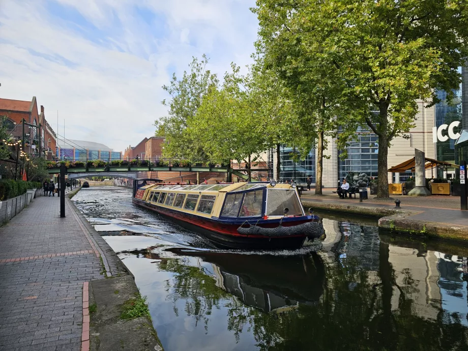 Bateau à vapeur sur les canaux de Birmingham