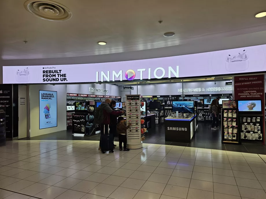 Boutique Inmotion, zone de transit